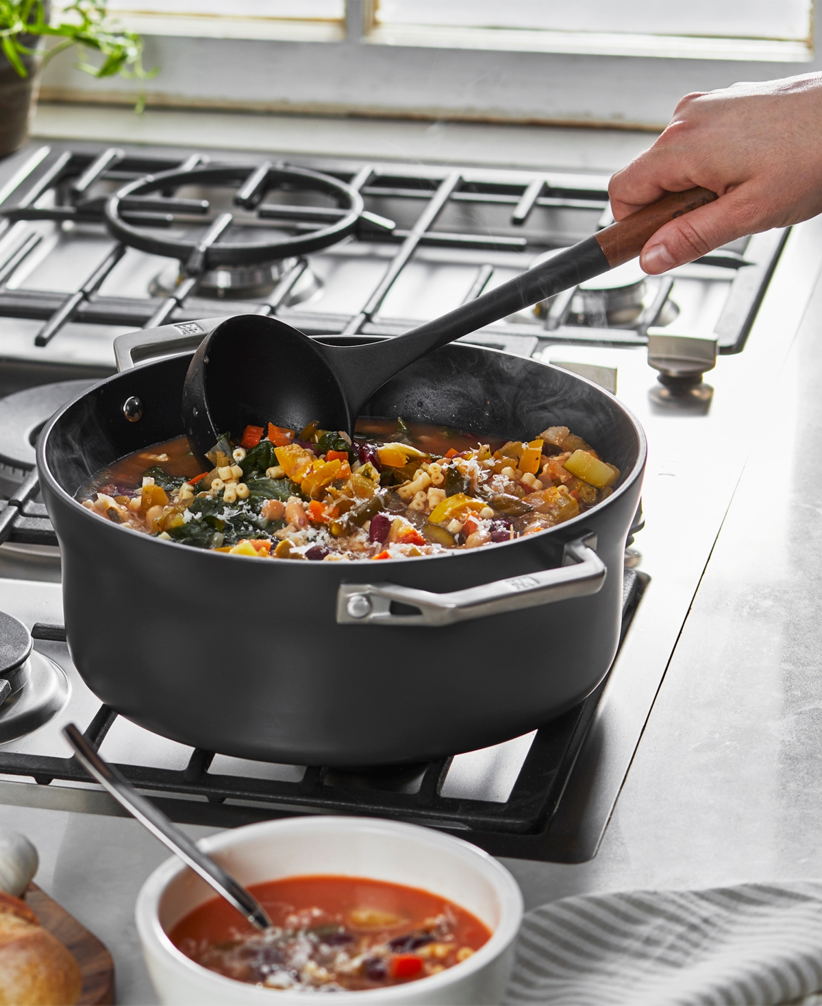 Staub Tools 12" Soup Ladle In Black,brown