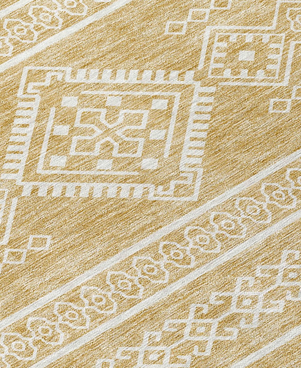 Addison Chantille Acn901 5'x7'6" Area Rug In Gold