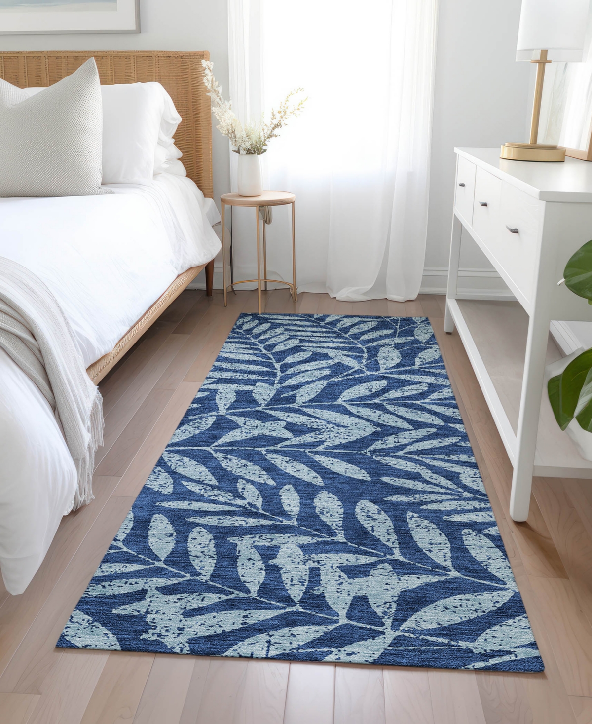 Addison Chantille Acn899 2'3"x7'6" Runner Area Rug In Navy