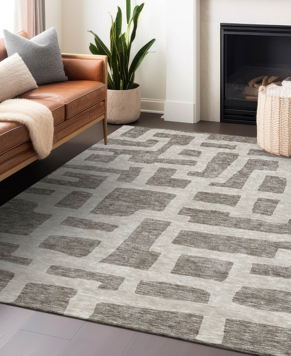 Addison Chantille Acn903 9'x12' Area Rug In Taupe
