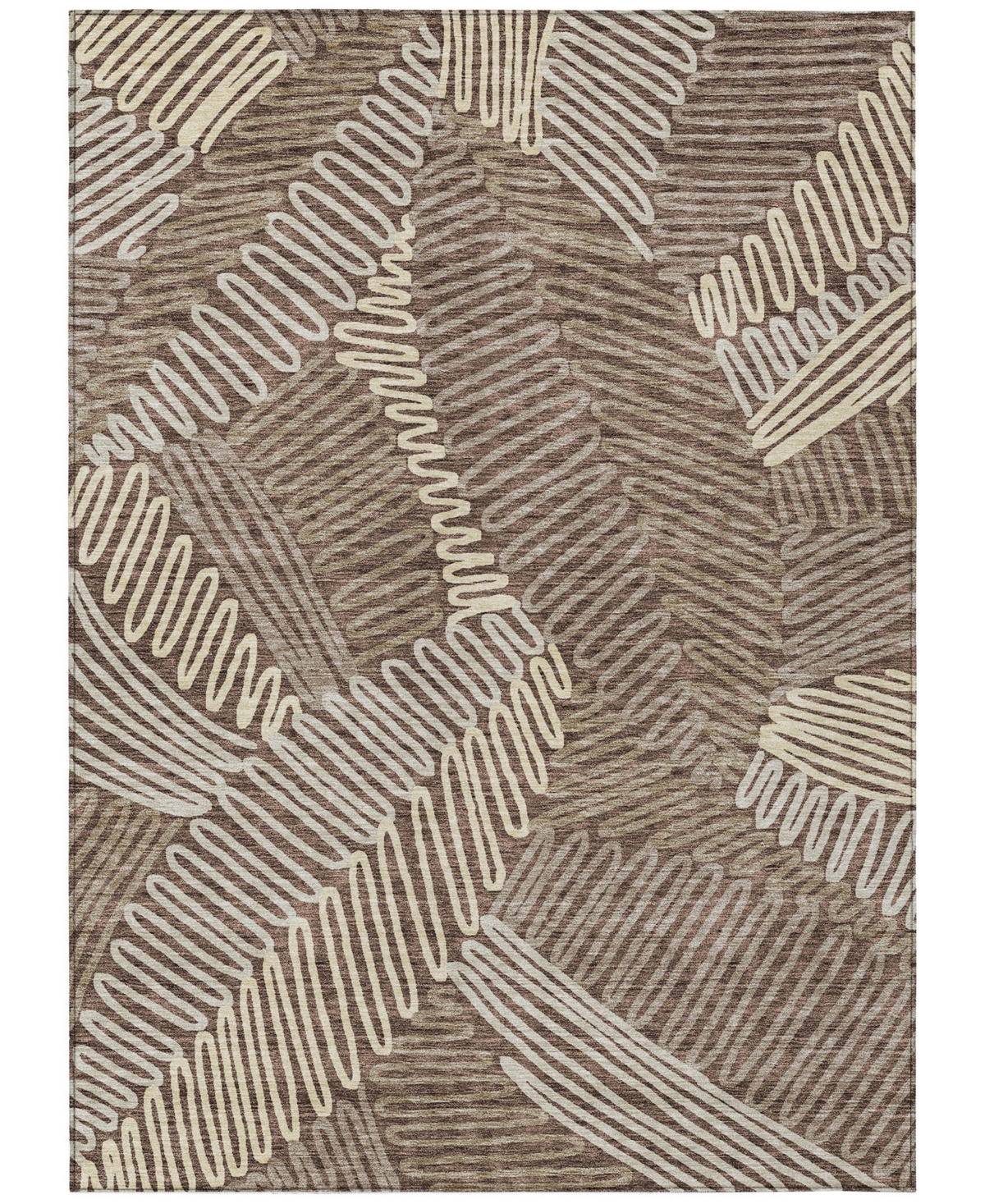 Addison Chantille Acn904 8'x10' Area Rug In Chocolate