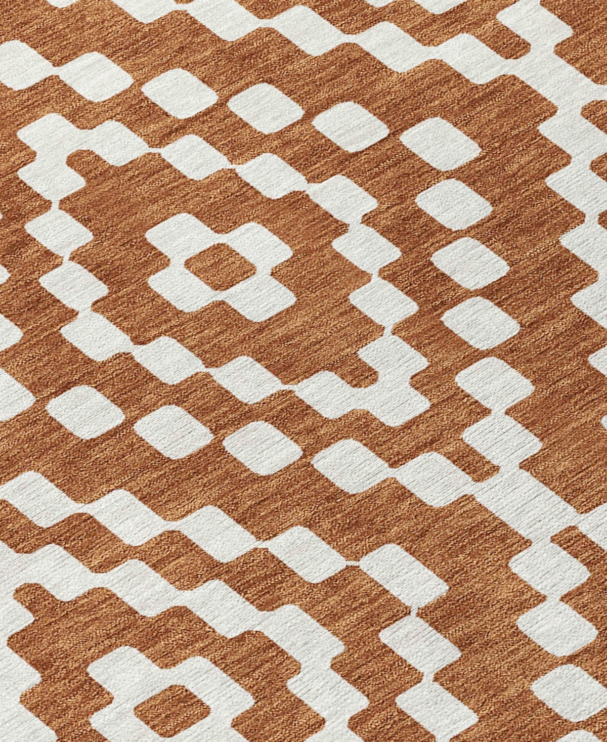 Addison Chantille Acn891 5'x7'6 Area Rug In Terracotta