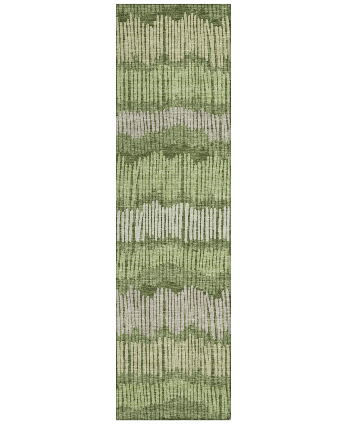 Addison Chantille Acn889 2'3"x7'6" Runner Area Rug In Olive