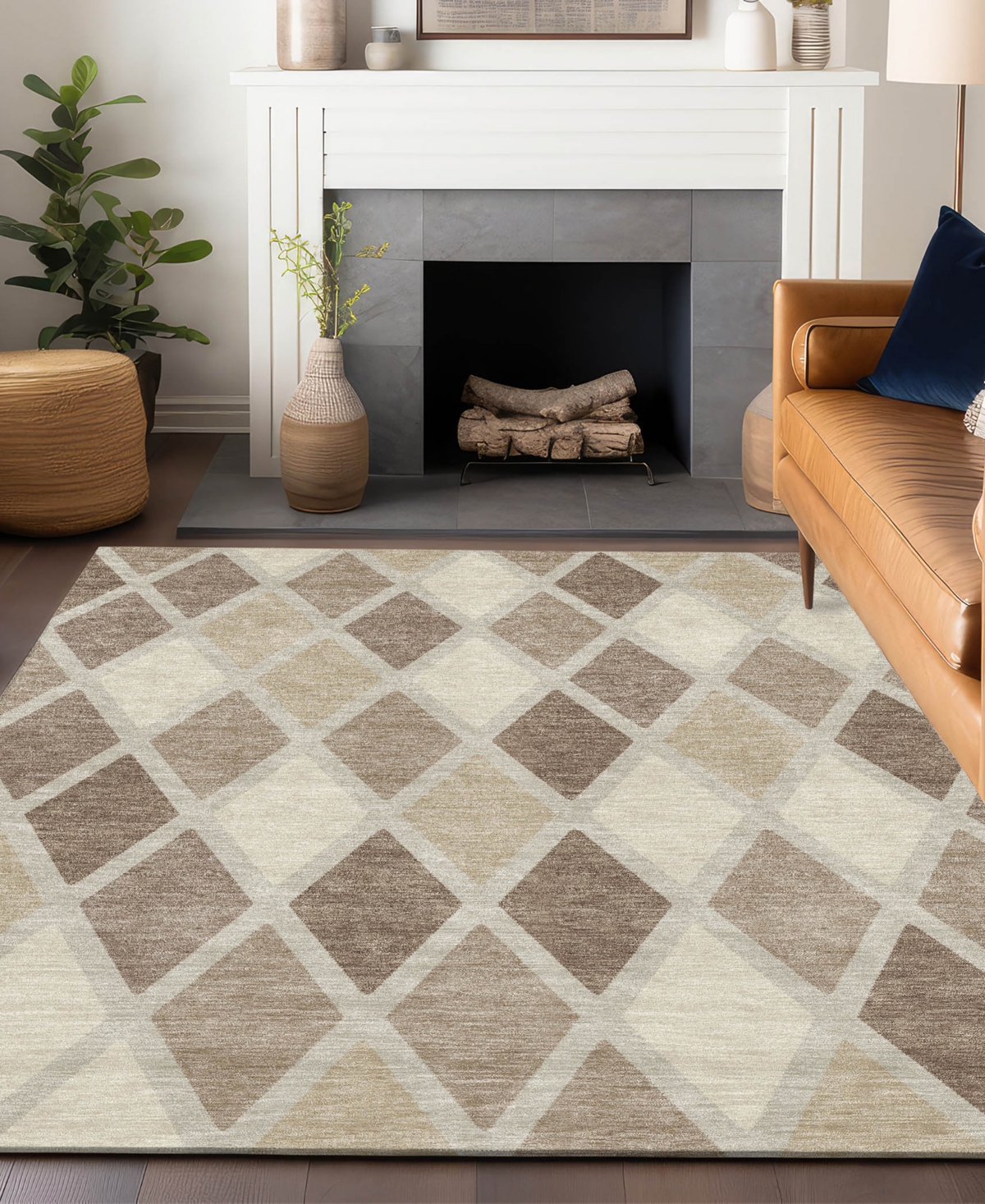 Addison Chantille Acn887 9'x12' Area Rug In Taupe