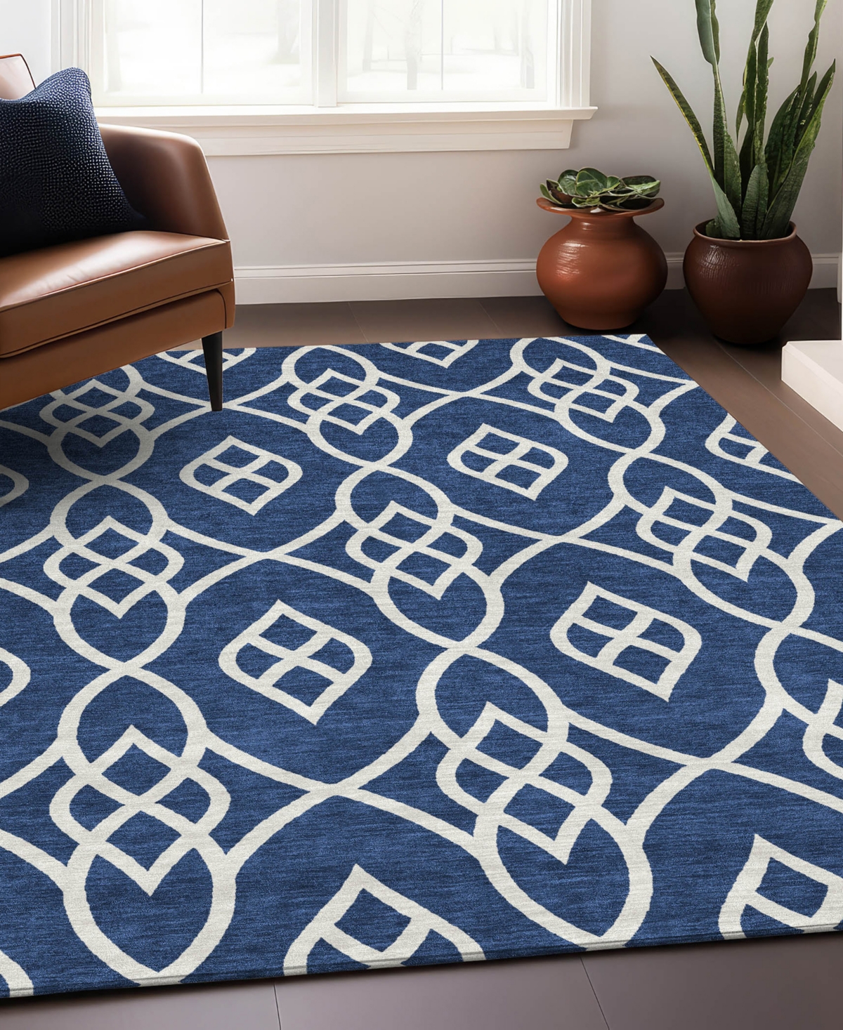 Addison Chantille Acn884 9'x12' Area Rug In Navy