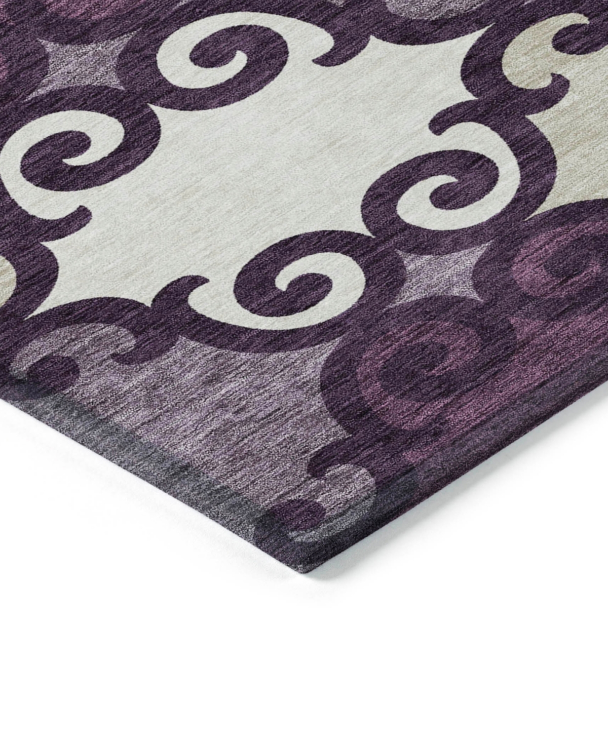 Addison Chantille Acn883 5'x7'6 Area Rug In Eggplant