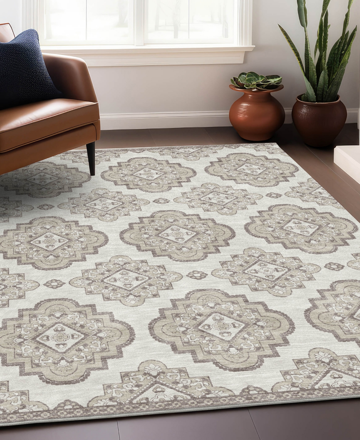 Addison Chantille Acn878 3'x5' Area Rug In Ivory