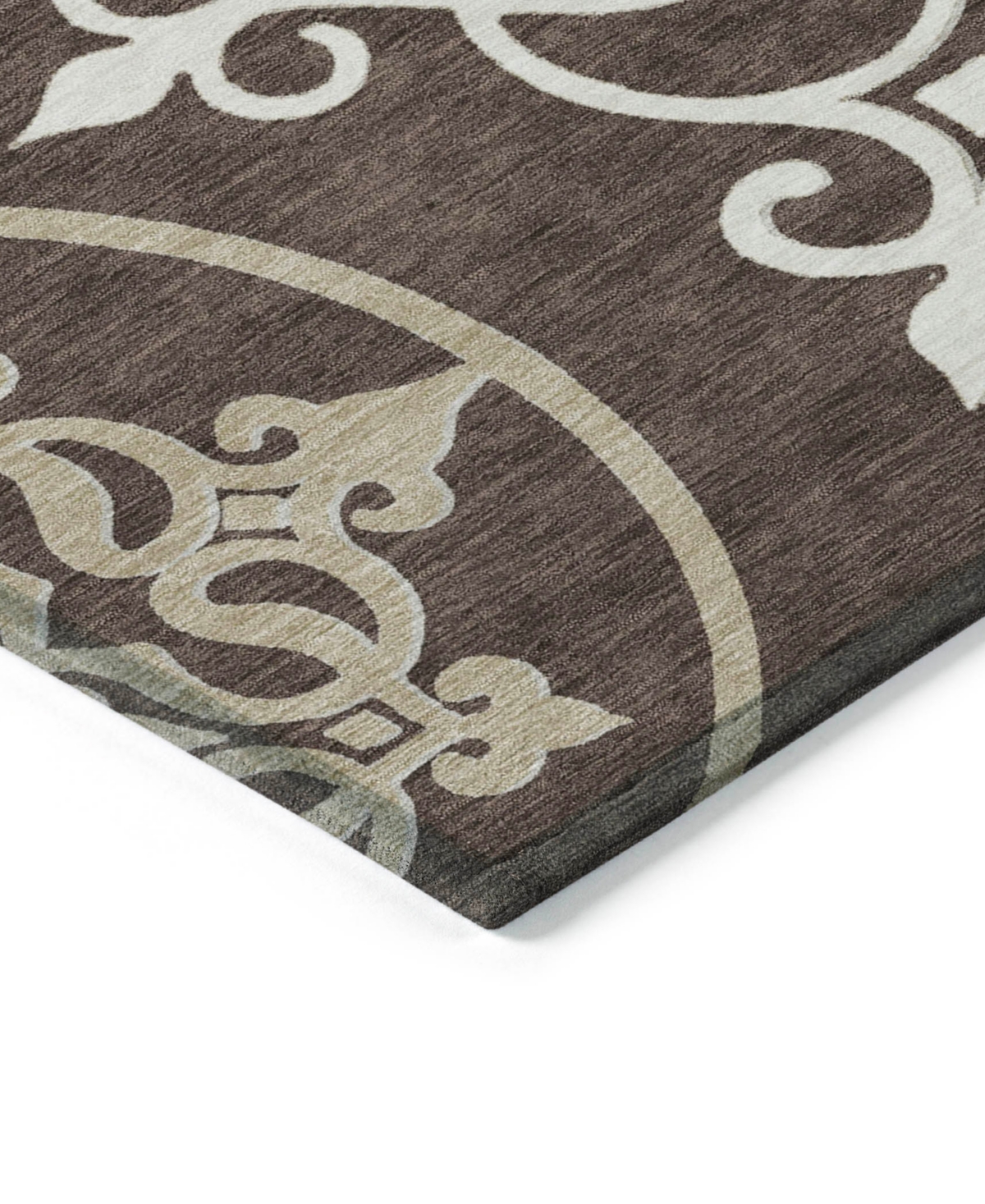 Addison Chantille Acn874 8'x10' Area Rug In Chocolate