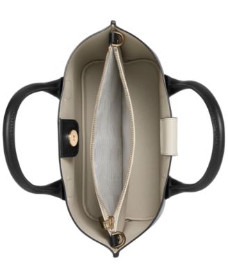 Suite Leather Crossbody Tote Bag