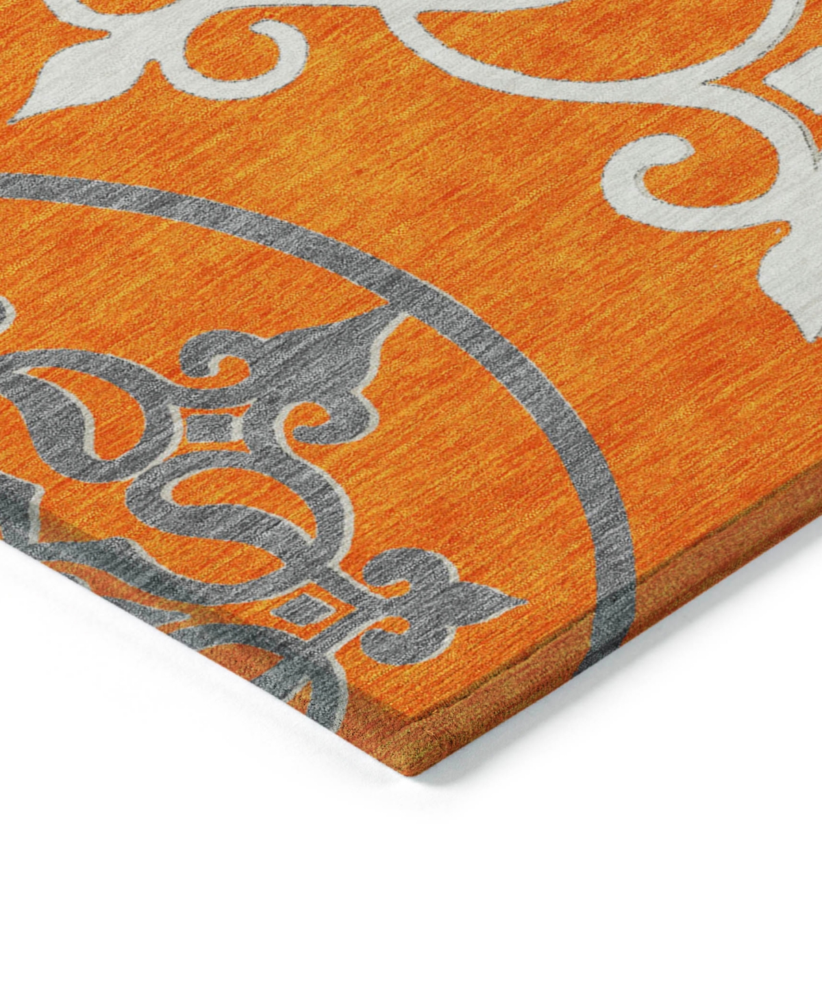 Addison Chantille Acn874 2'3"x7'6" Runner Area Rug In Orange