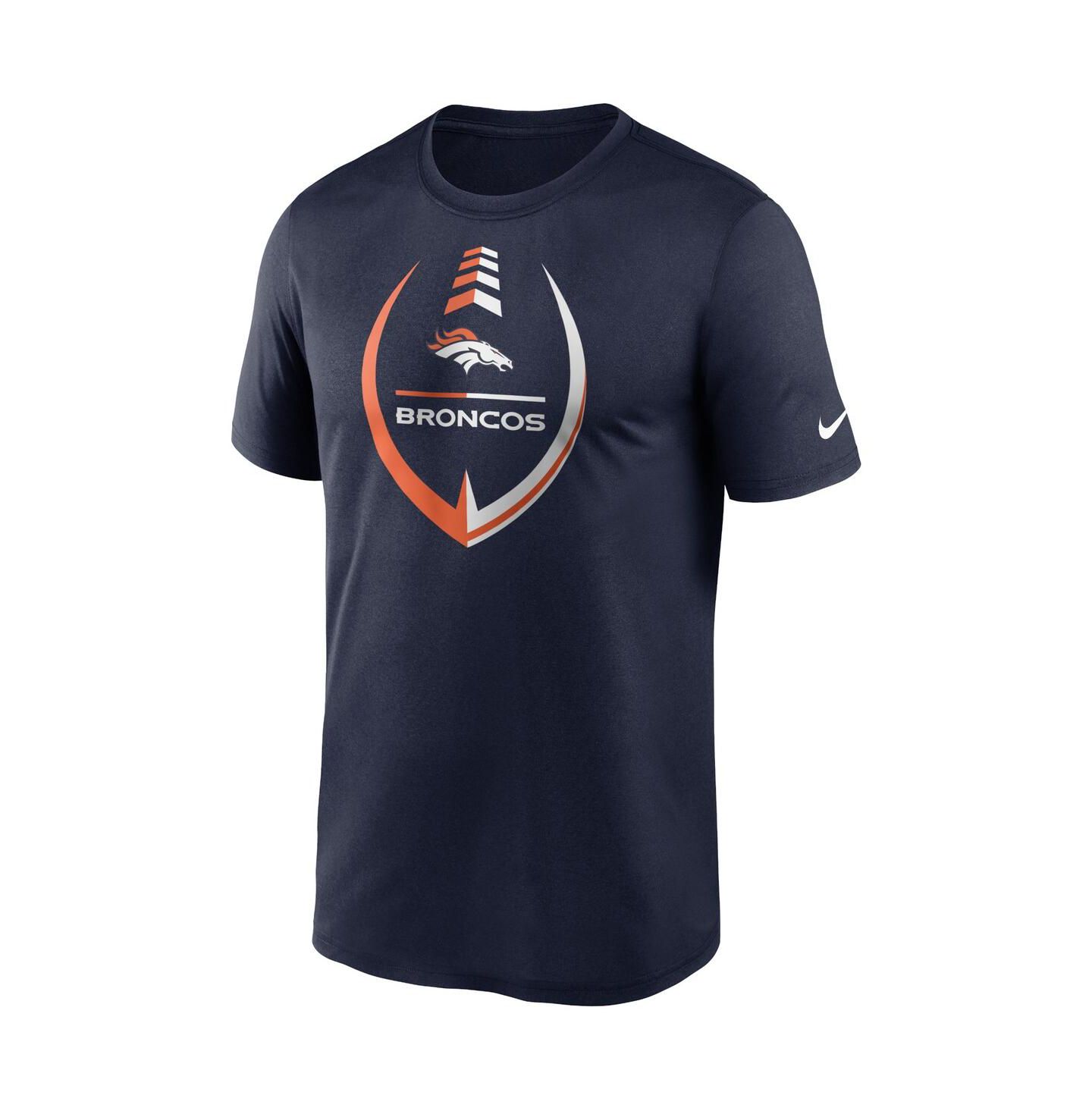 Мужская футболка Nike Navy Denver Broncos Icon Legend Performance — фото 3