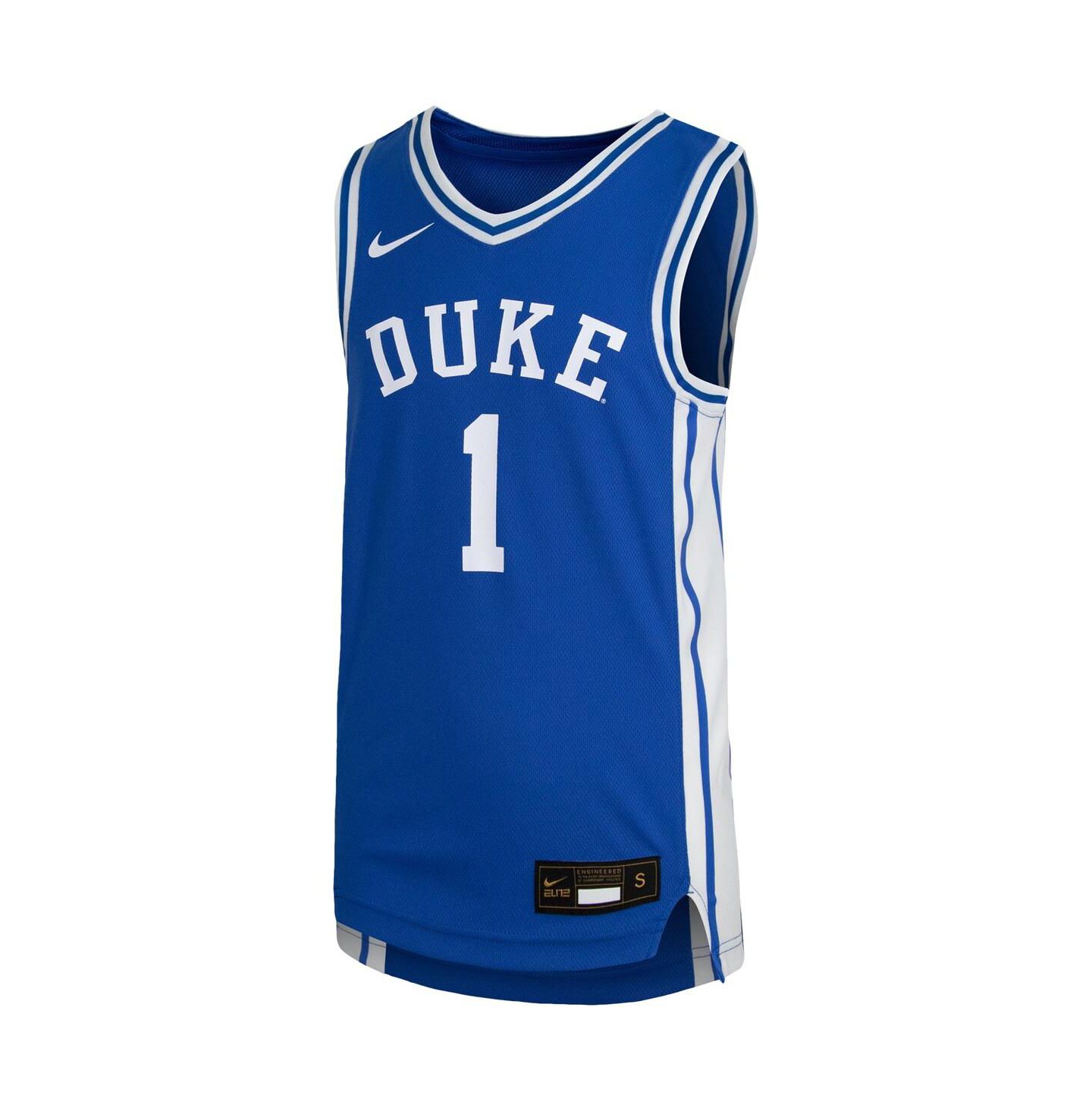 Детская баскетбольная джерси Nike Duke Blue Devils #1 Replica Team — фото 4