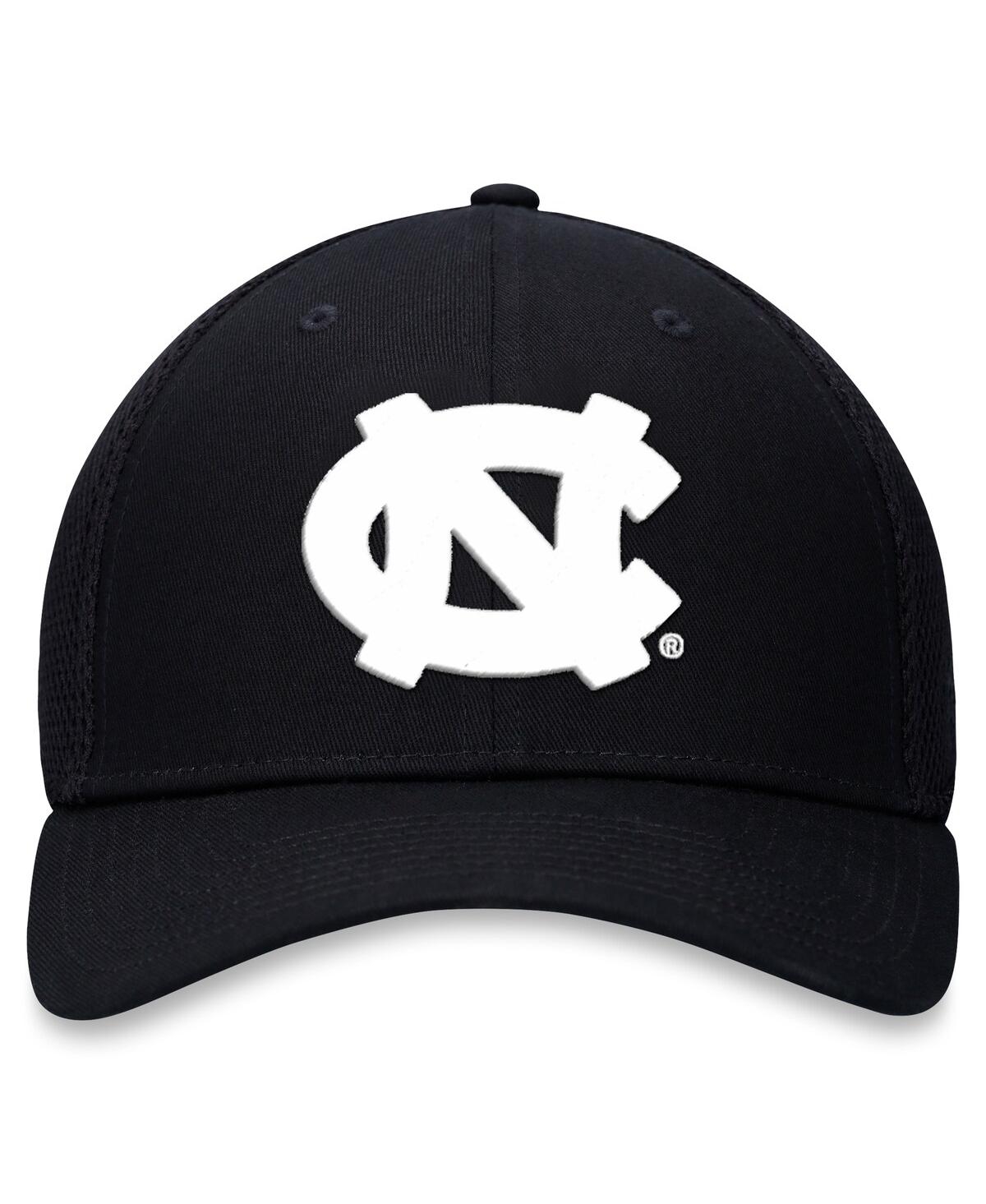 Top Of The World Men's Black North Carolina Tar Heels Spacer Flex Hat In Black