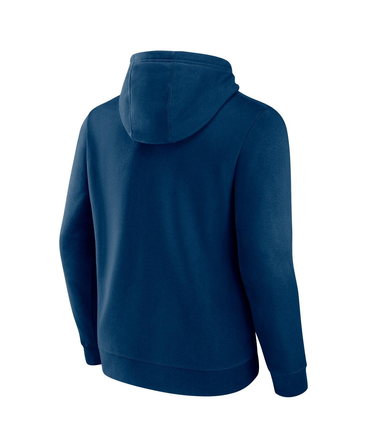 Fanatics Men's Navy Seattle Kraken Authentic Pro Core Primary Fleece Pullover Hoodie In Navy