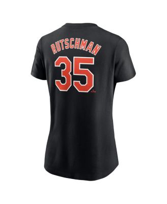 Women's Adley Rutschman Black Baltimore Orioles Fuse Name Number Top