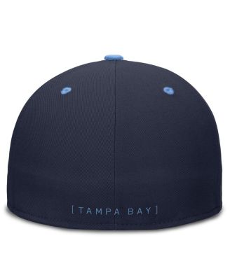 Men's Navy/Light Blue Tampa Bay Rays 25th Anniversary True Primetime Two-Tone Performance Fitted Hat