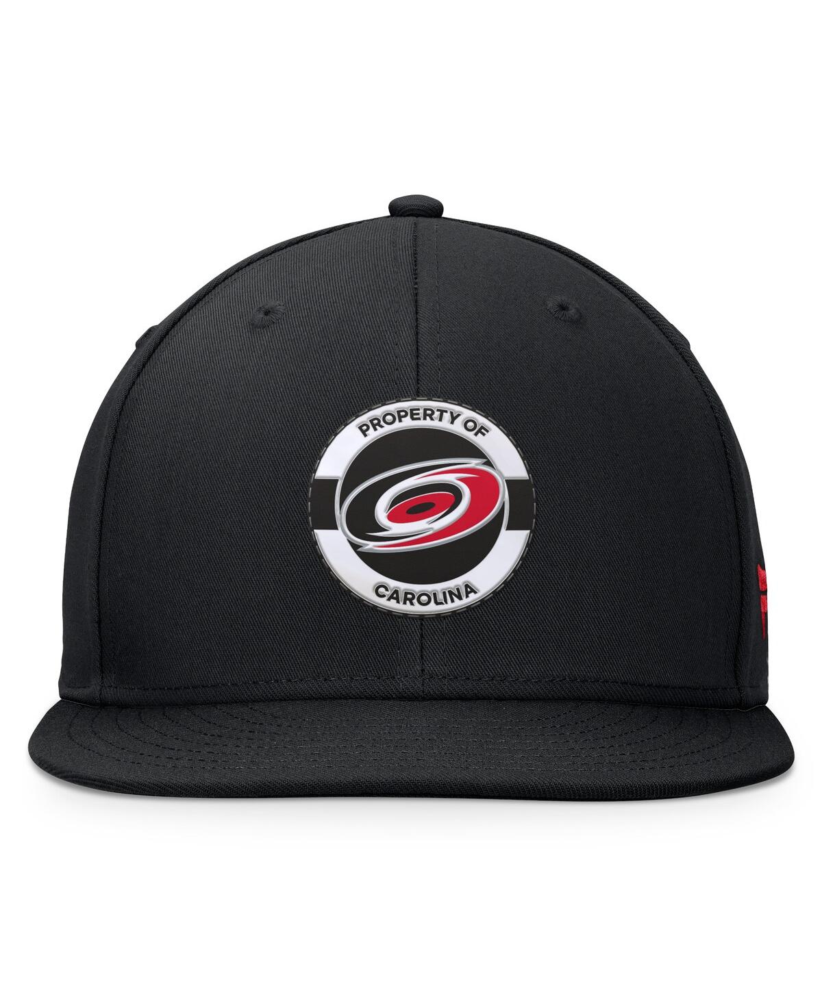 Fanatics Men's Black Carolina Hurricanes Authentic Pro Training Camp Snapback Hat In Black