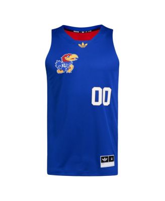 Men's 00 Royal/Red Kansas Jayhawks Black History Month Basketball Jersey