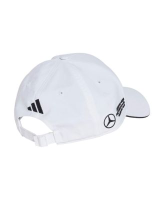 Men's White Mercedes-AMG Petronas F1 Team Driver Wear Adjustable Hat