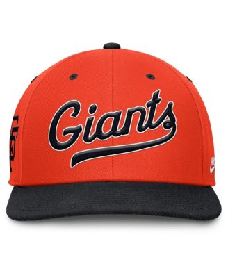 Men's Orange/Black San Francisco Giants Cooperstown Collection Pro Performance Snapback Hat