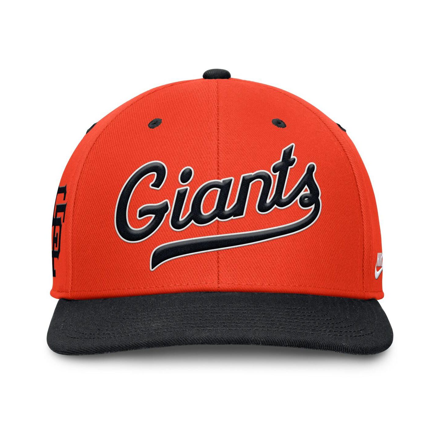 Мужская кепка Nike Orange/Black San Francisco Giants Cooperstown Collection Pro Performance Snapback Hat — фото 4