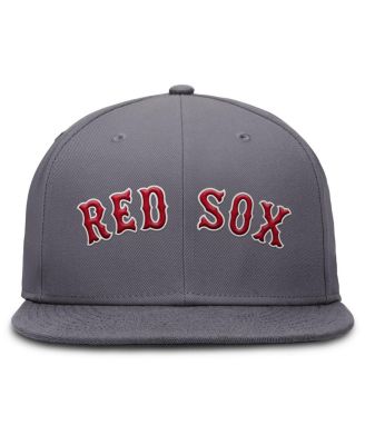 Men's Gray Boston Red Sox Performance True Fitted Hat