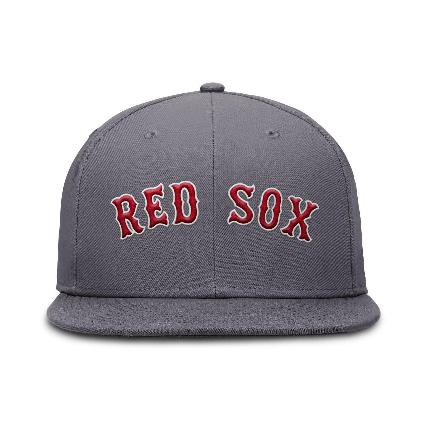 Мужская кепка Nike Gray Boston Red Sox Performance True Fitted Hat — фото 2