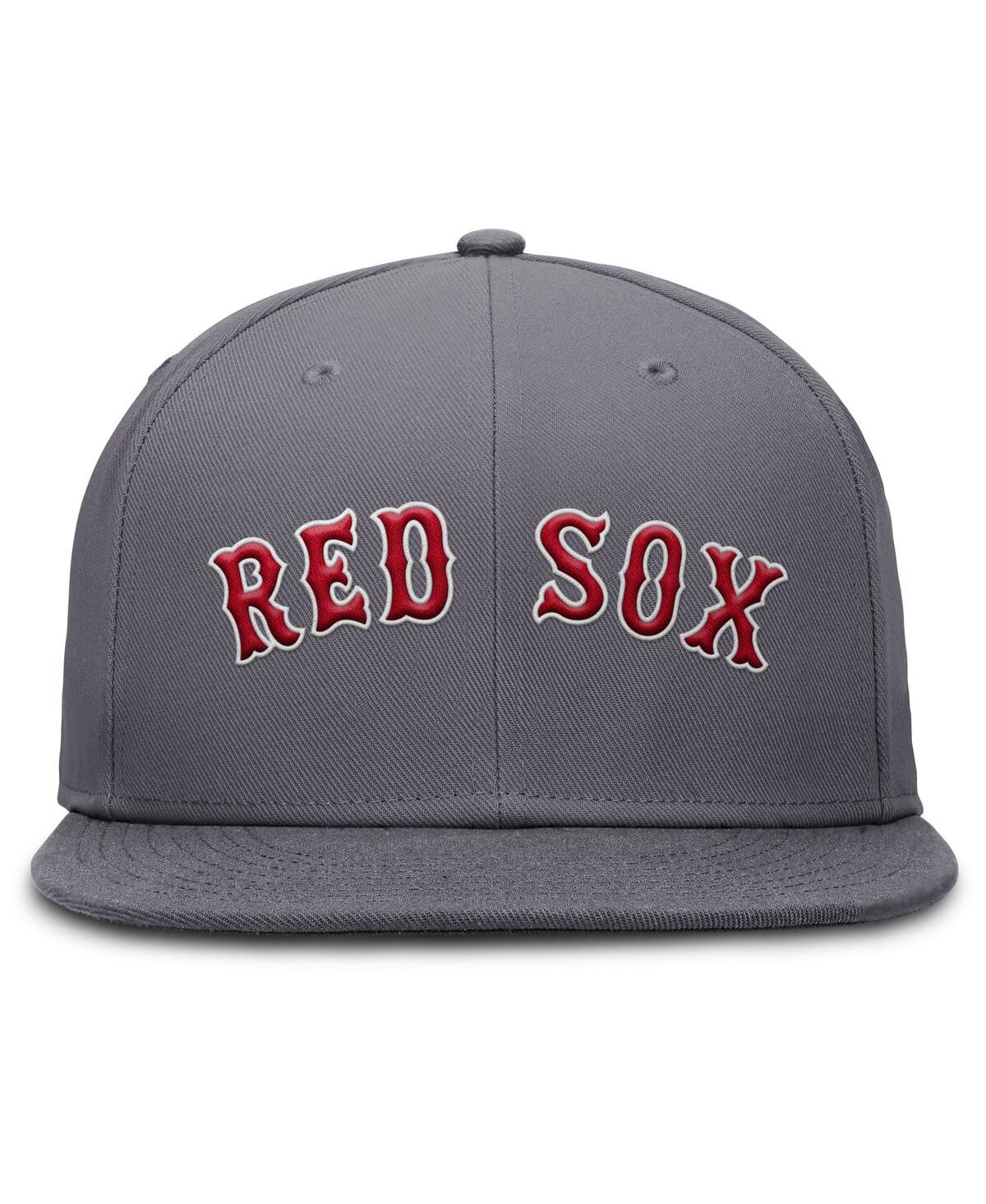 Nike Boston Red Sox Swoosh  Men's Dri-fit Mlb Hat In Gray