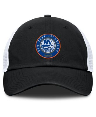 Men's Black/White New York Islanders Averie Trucker Adjustable Hat