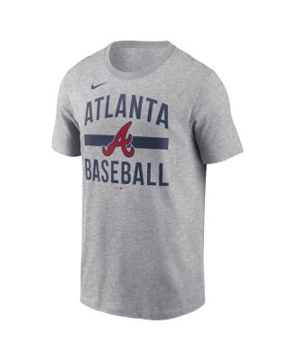 Men's Heather Gray Atlanta Braves Arched T-Shirt