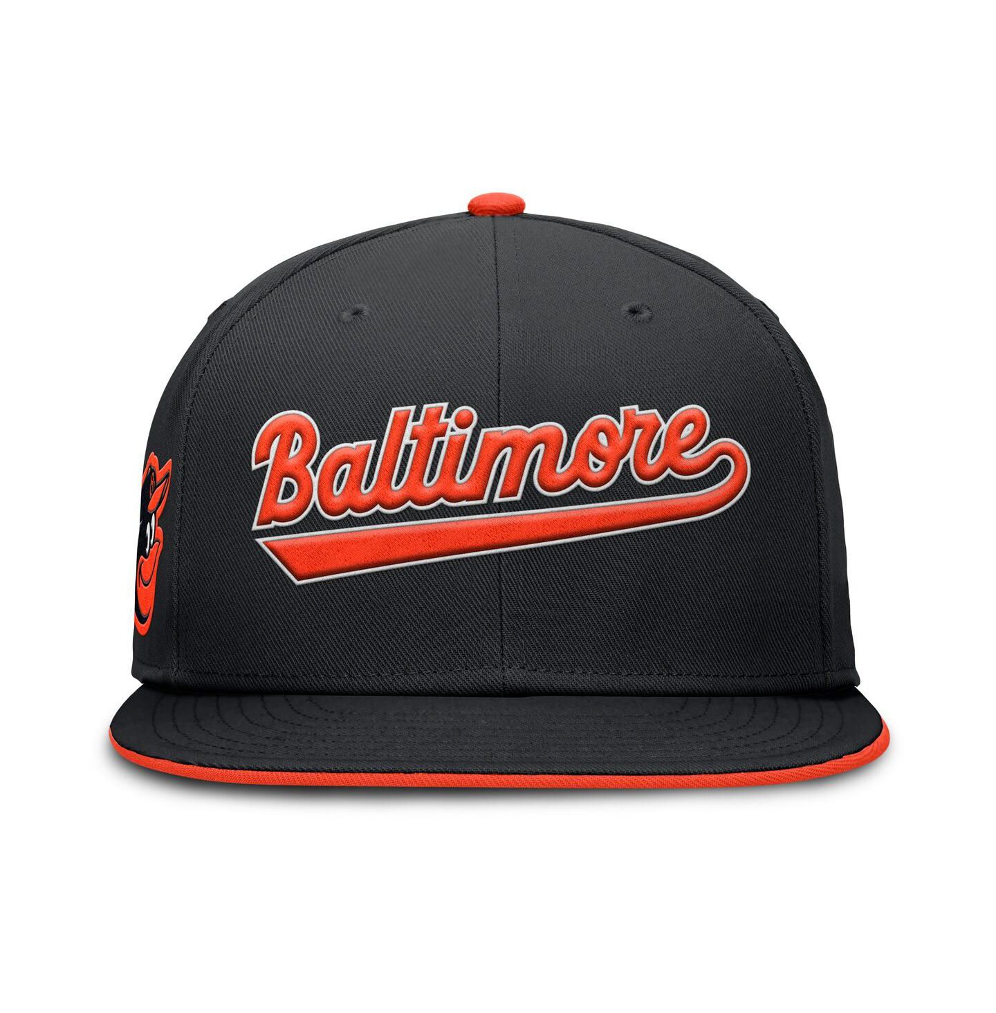 Мужская кепка Nike Black Baltimore Orioles True Performance Fitted Hat — фото 2