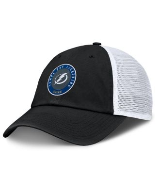 Fanatics - Men's Black/White Tampa Bay Lightning Averie Trucker Adjustable Hat