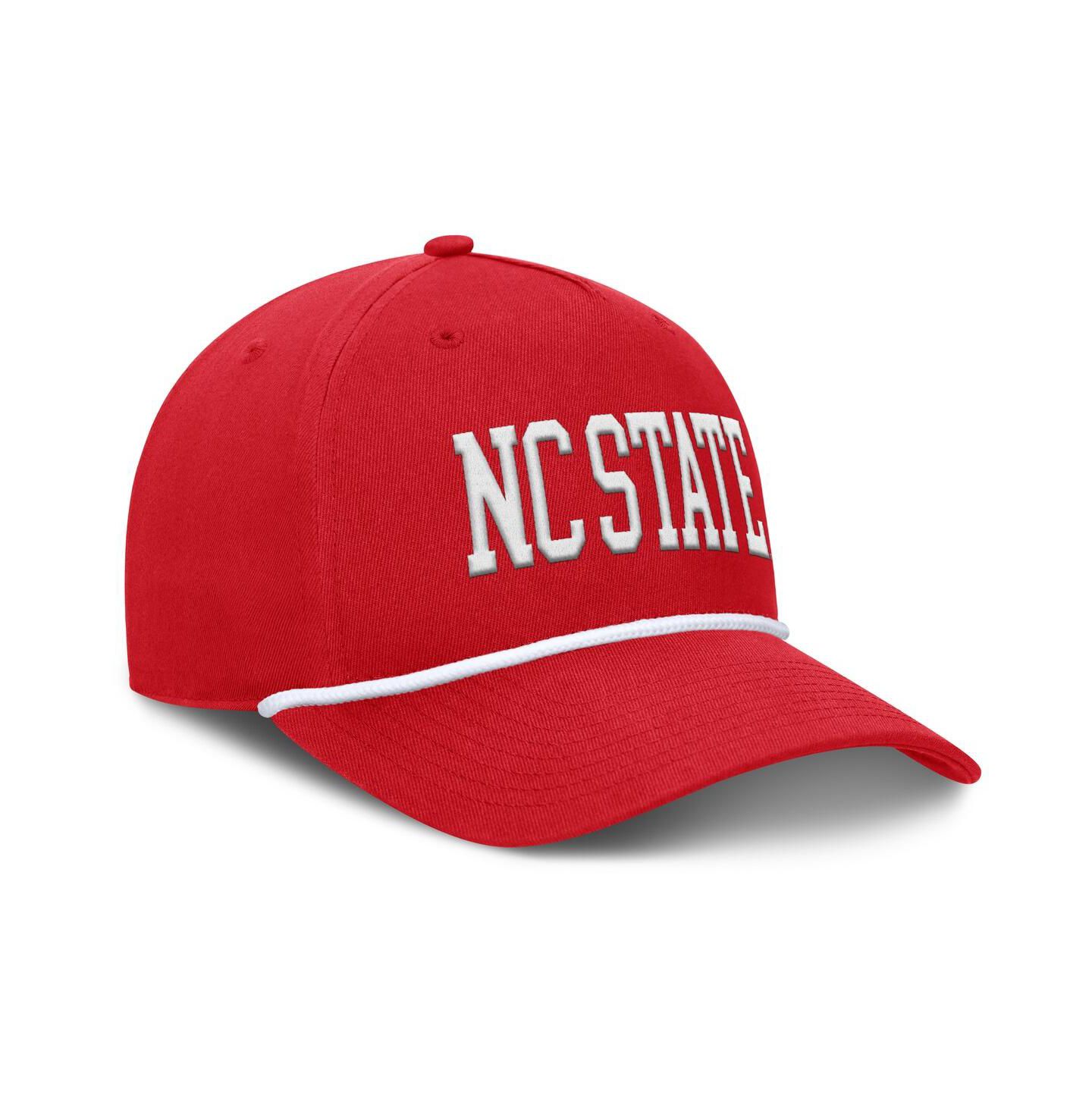 Мужская кепка Fanatics Red NC State Wolfpack Foul Ball Rope Adjustable Hat — фото 3