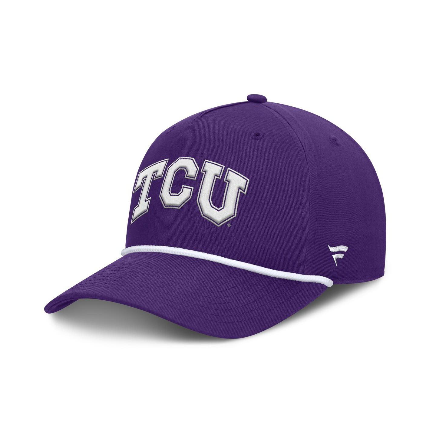 Мужская кепка Fanatics Purple TCU Horned Frogs Foul Ball Rope Adjustable Hat — фото 1