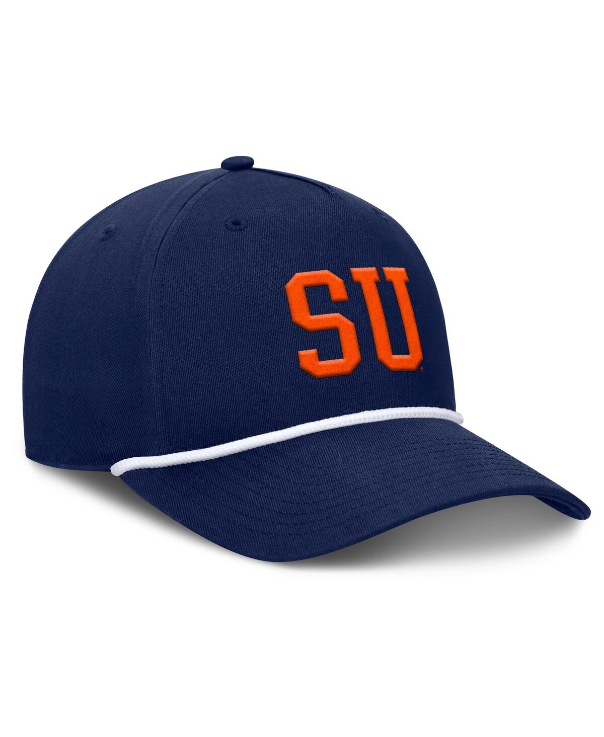 FANATICS MEN'S NAVY SYRACUSE ORANGE FOUL BALL ROPE ADJUSTABLE HAT 