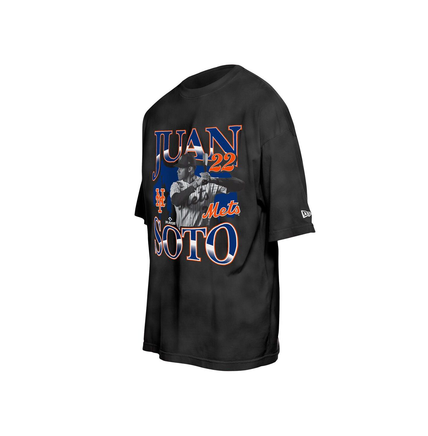 Мужская футболка New Era Juan Soto Black New York Mets Batter Up Player — фото 3