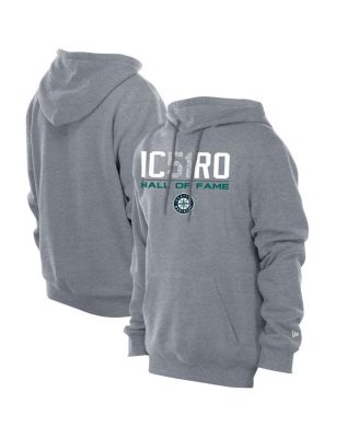 New Era - Men's Ichiro Suzuki Gray Seattle Mariners 2025 National Baseball Hall of Fame Pullover Hoodie