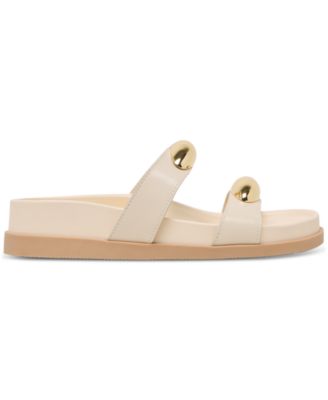 Women's Satine Jewelry Double Band Bracelet Footbed Sandals   