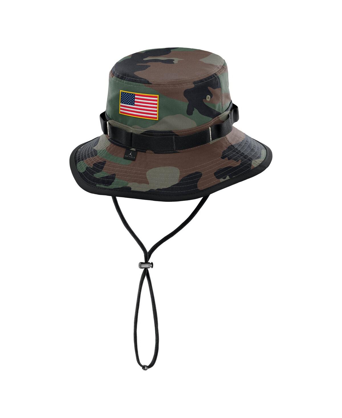 JORDAN MEN'S CAMO NORTH CAROLINA TAR HEELS 2024 MILITARY APPRECIATION APEX BUCKET HAT 