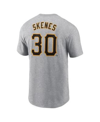 Men's Paul Skenes Heather Gray Pittsburgh Pirates Fuse Name Number T-Shirt