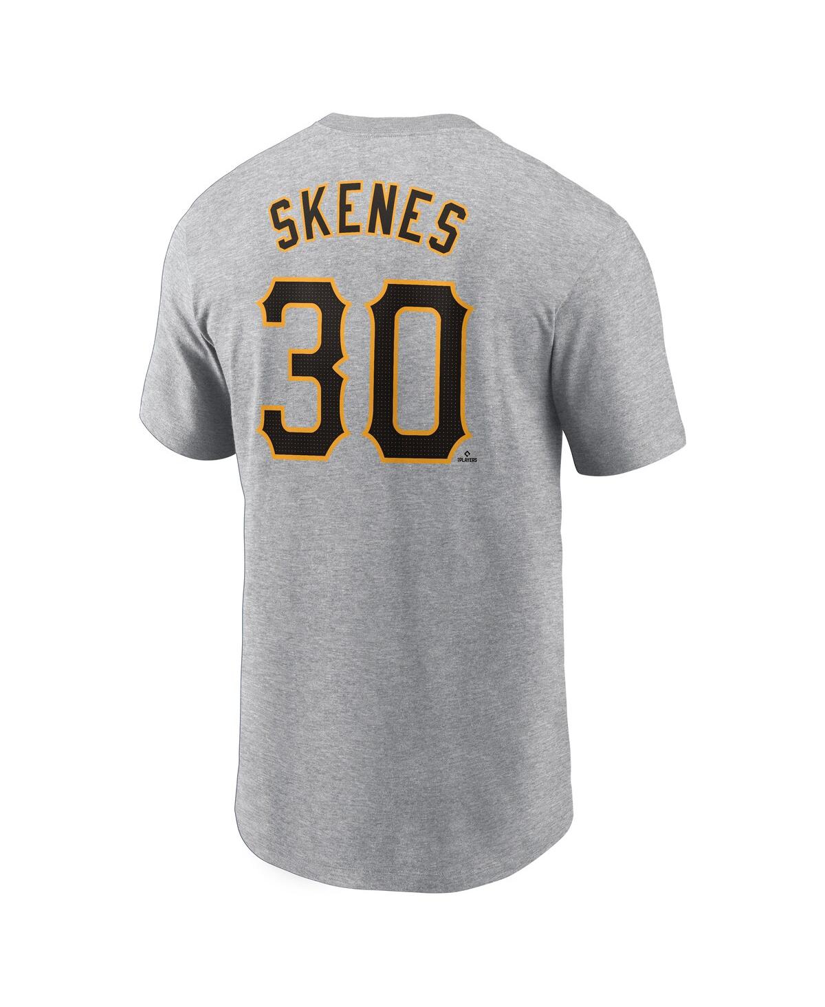 Nike Men's Paul Skenes Heather Gray Pittsburgh Pirates Fuse Name Number T-shirt In Gray