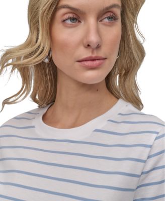 Petite Striped Crewneck T-Shirt