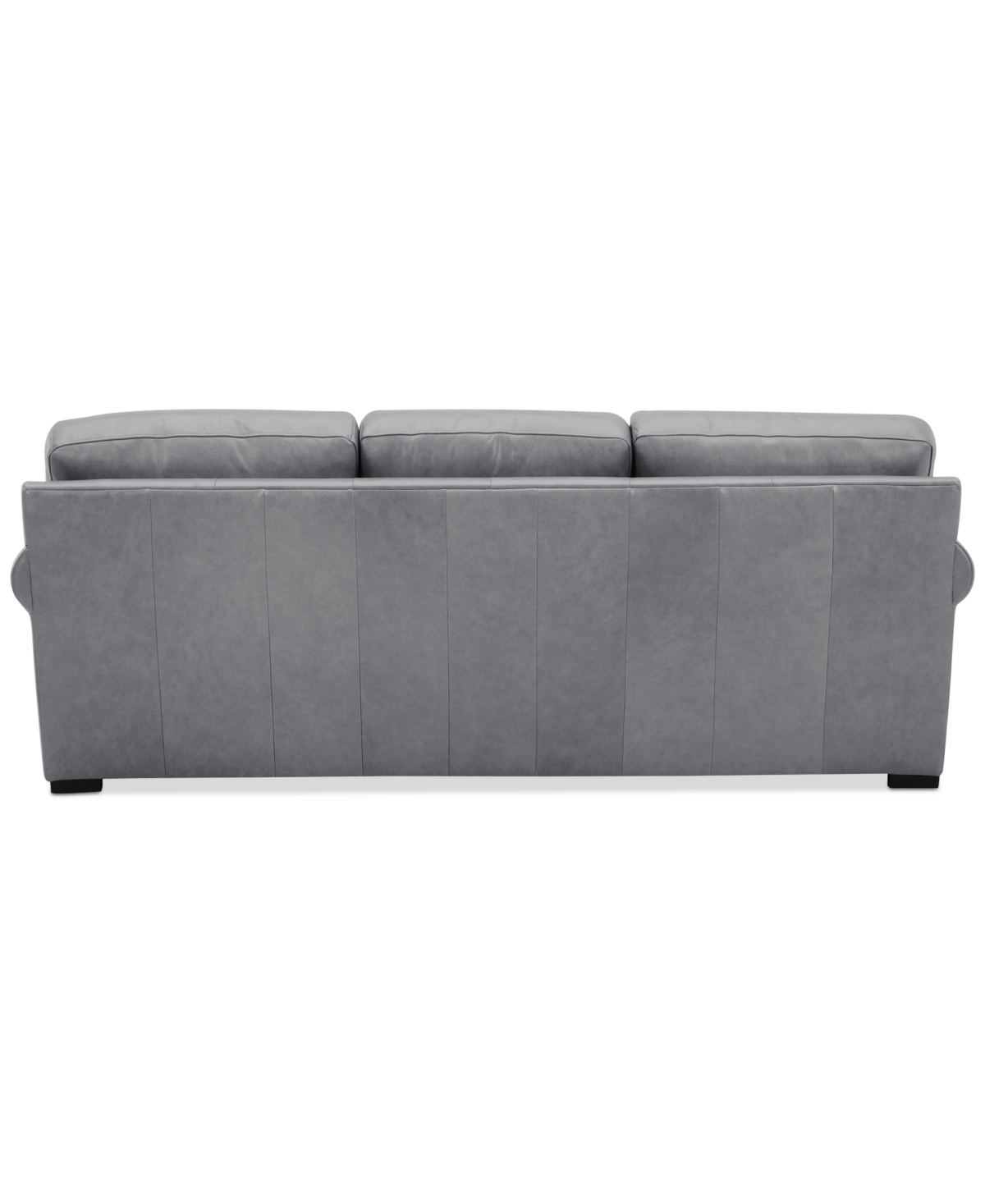 Macy's Radley 86" Leather Roll Arm Sofa, Exclusively At  In Light Grey
