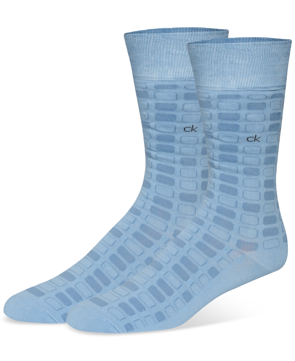 CALVIN KLEIN MEN'S CK GEO-PATTERN DRESS SOCKS