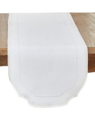 Elegant Embroidery Detail Table Runner, 16" x 70"