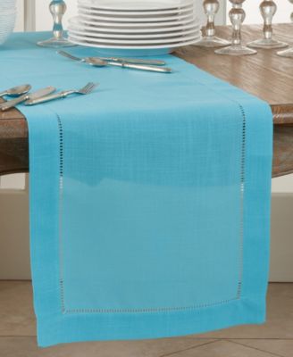 Hemstitched Border Table Runner, 16" x 54"