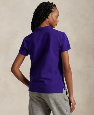 Women's Classic-Fit Mesh Polo Shirt