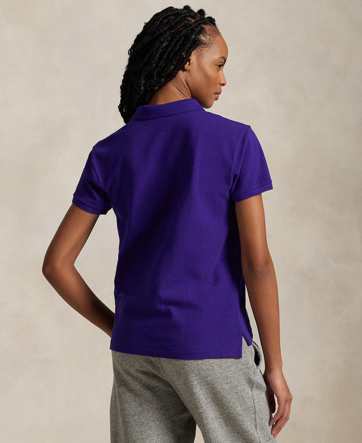 Polo Ralph Lauren Women's Classic-fit Mesh Polo Shirt In Chalet Purple