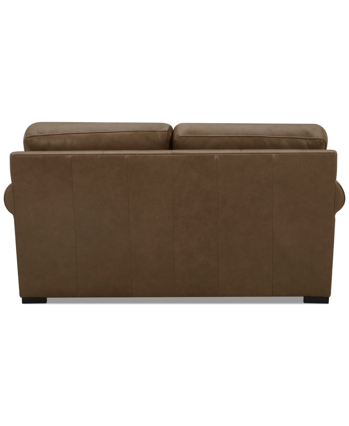 Macy's Radley 61" Leather Roll Arm Loveseat, Exclusively At  In Sand