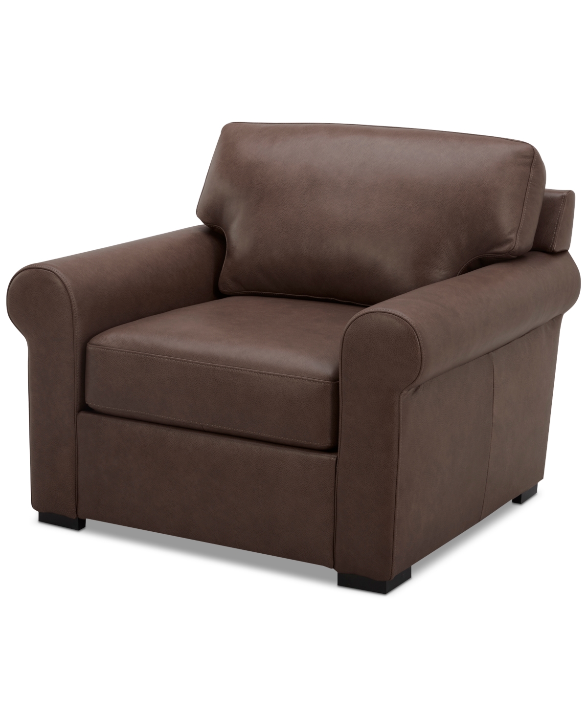 Radley Roll Arm 38" Leather Chair, Exclusively at Macy's